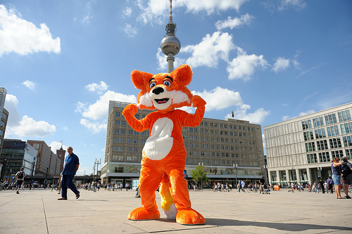 Firefox in Alexanderplatz, août 2012 Firefox in Alexanderplatz